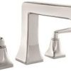 Pfister RT6-5FE Park Avenue Roman Tub Filler Faucet Double Handle, Polished Nickel