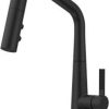 Pfister Tasso Kitchen Faucet with Pull Down Sprayer and Soap Dispenser, Single Handle, High Arc, Brushed Gold Finish, F5297TSOBG 3
