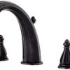Pfister RT6-4RPK RT6-4RPK Portola 2-Handle Roman Tub Faucet Trim with Handshower, Brushed Nickel 3