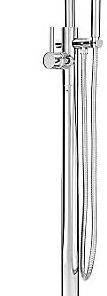 Pfister LG61MFC Modern Free Standing Tub Filler, Polished Chrome Finish