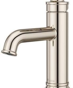 Pfister LG42-COL0 Colfax 1.2 GPM Single Hole Bathroom Faucet with Pop-Up Drain Assembly, Push and Seal, and Pforever Seal Technologies - Polished Nickel