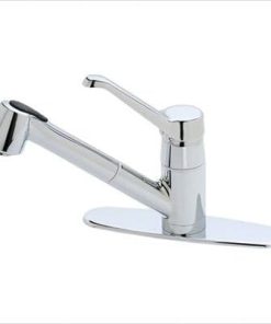 Genesis Pull-Out Spray Kitchen Faucet with Paddle Handle
