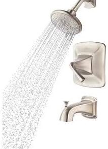 Pfister Selia Brushed Nickel 1-Handle Bathtub and Shower Faucet with Valve 2