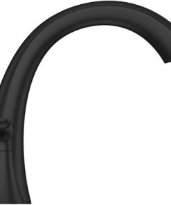 Pfister Weller Roman Bathtub Faucet (Valve Sold Separately), 2-Handle, 3-Hole, Matte Black Finish, RT65WRB 2
