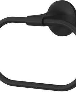 Pfister BRBPFM0B Pfirst Modern Bathroom Hand -Towel Ring, Matte Black