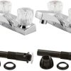 Pfirst Series 2-Handle 4" Centerset Bathroom Faucet
