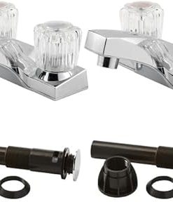 Pfirst Series 2-Handle 4" Centerset Bathroom Faucet