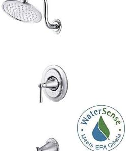 Pfister G89-8GLC Saxton Saxton 1-Handle Tub & Shower Trim 2.0 gpm Polished Chrome 2