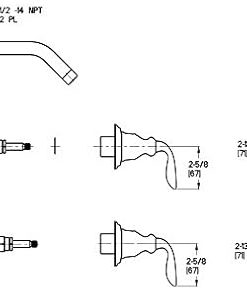 Pfister S10-400Y Avalon 2-Handle Shower Lever Handle Rebuild Kit, Tuscan Bronze 2