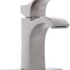 Pfister Willa Bathroom Sink Faucet, Single Control, 1-Handle, Single Hole, Spot Defense Matte Black Finish, LF042MALSDB 4