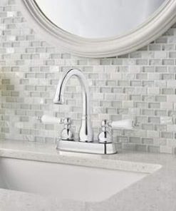 Pfister Henlow Two-Handle 4″ Centerset Bathroom Faucet Chrome 2