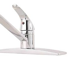 Pfister Pfirst Series Kitchen Sink Faucet with Side Sprayer, Single Handle, Mid Arc, Polished Chrome Finish, G1344444 2