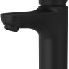 Pfister Pfirst Modern Bathroom Sink Faucet, Single Handle, Single-Hole, Matte Black Finish, LG142060B