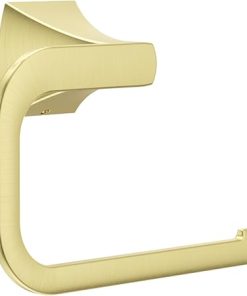 Pfister BRB-SSQ Soft Square 6-7/8" Wall Mounted Towel Ring - Brushed Gold