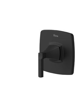 Pfister Vaneri Tub & Shower Trim Kit, Valve and Cartridge Included, 1-Handle, Matte Black Finish, 8P8WS2VRISBB