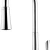 Pfister Mystique 1-Handle Pull-Down Kitchen Faucet with Soap Dispenser, Polished Chrome