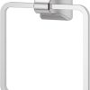Pfister BRB-SSQ Soft Square 6-7/8″ Wall Mounted Towel Ring – Brushed Gold 3