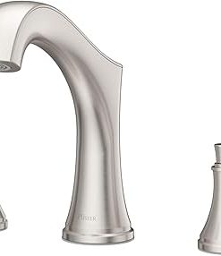 Pfister RT6-5WD Woodbury Deck Mounted Roman Tub Filler - Spot Defense Brushed Nickel