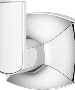 Pfister Vaneri Towel Hook, Bathroom Towel & Robe Hook, Wall-Mounted, Screw-in, Polished Chrome Finish, BRHVRI0C
