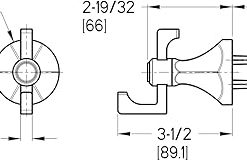 Pfister Arterra Robe Hook, Brushed Nickel (BRHDE0K) 2