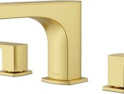 Pfister RT6-5PFM0 Pfirst Modern Deck Mounted Roman Tub Filler - Brushed Gold
