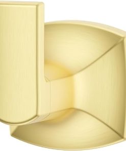 Pfister Vaneri Towel Hook, Bathroom Towel & Robe Hook, Wall-Mounted, Screw-in, Brushed Gold Finish, BRHVRI0BG