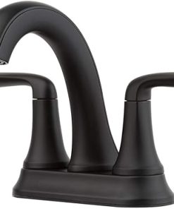 Pfister LF-048-LRBB Ladera 4 in. Centerset 2-Handle Bathroom Faucet in Matte Black