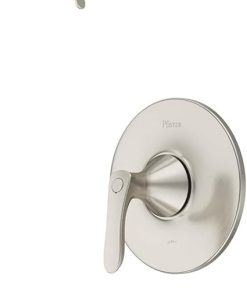 Pfister Weller Tub and Shower Trim Kit (Valve Sold Separately), Single Handle, Brushed Nickel Finish, LG898WRK