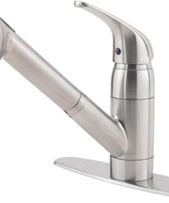 Pfister G13310SS Pfirst Series 1-Handle Pull-Out Kitchen Faucet in Stainless Steel, Water-Efficient Model