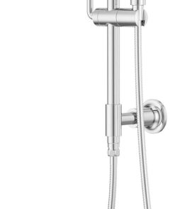 Pfister HSK-70SHW Modern Round Retrofit Shower with Hand Shower, Slide Bar, Shower Arm, and Hose - Polished Chrome