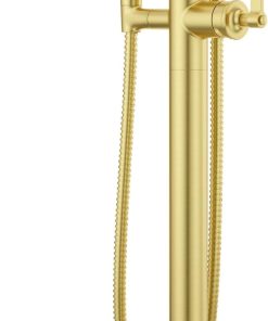 Pfister LG6-1WN Winter Park Floor Mounted Tub Filler with Built-in Diverter - Includes Hand Shower - Brushed Gold
