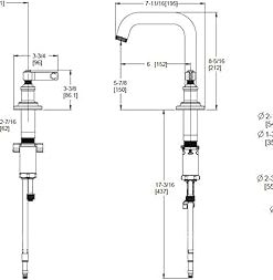 Pfister LG49-WN1 Winter Park 1.2 GPM Widespread Bathroom Faucet with Pop-Up Drain Assembly – Polished Nickel 2