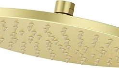 Pfister USH-03SHW Modern Round 1.75 GPM Single Function Rain Shower Head - Brushed Gold