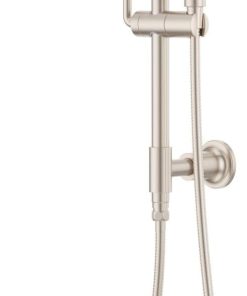 Pfister HSK-70SHW Modern Round Retrofit Shower with Hand Shower, Slide Bar, Shower Arm, and Hose - Brushed Nickel