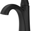 Pfister Willa Bathroom Sink Faucet, Single Control, 1-Handle, Single Hole, Spot Defense Matte Black Finish, LF042MALSDB