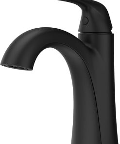 Pfister Willa Bathroom Sink Faucet, Single Control, 1-Handle, Single Hole, Spot Defense Matte Black Finish, LF042MALSDB