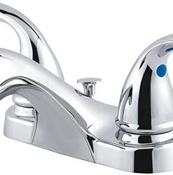 Pfister LF-WL2-230C Classic 2-Handle 4" Centerset Bathroom Faucet in Polished Chrome, 1.2gpm