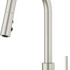 Pfister Norden Kitchen Faucet with Pull Down Sprayer, Single Handle, High Arc, Stainless Steel Finish, GT529NRS 3