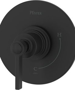 Pfister R89-1WN Winter Park Pressure Balanced Valve Trim Only with Single Lever Handle - Less Rough In - Spot Defense Black