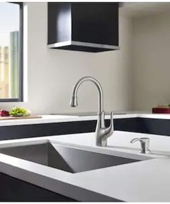 Pfister Vosa Stainless Steel 1-handle Deck Mount High-arc Kitchen Faucet 2