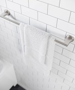 Pfister Pfirst Modern Spot Defense Brushed Nickel-Towel Bar 24 Inch BTBPFM2GS 2