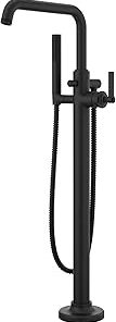 Pfister LG6-1WN Winter Park Floor Mounted Tub Filler with Built-in Diverter - Includes Hand Shower - Spot Defense Black