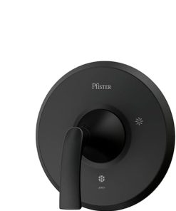 Pfister Karci Tub & Shower Trim Kit, Valve and Cartridge Included, 1-Handle, Matte Black Finish, 8P8WS2KASB