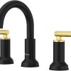 Price Pfister Courant LF-049-COPC Polished Chrome 8″ – 15″ Widespread Lavatory Faucet with Porcelain Handles 3