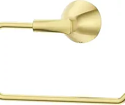 Pfister Willa Towel Ring, Hand Towel Holder for Bathroom, Wall-Mounted, Screw-in, Brushed Gold Finish, BRBWLL0BG
