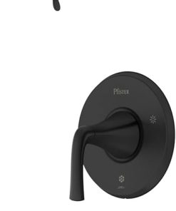 Pfister LG89-8MCA McAllen Tub and Shower Trim Package with 1.8 GPM Multi Function Shower Head, Quick Connect Diverter Tub Spout, Secure Pfit, and Pforever Seal - Matte Black