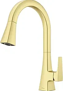 Pfister GT529-PFM Pfirst Modern 1.8 GPM Single Hole Kitchen Faucet – Brushed Gold 2