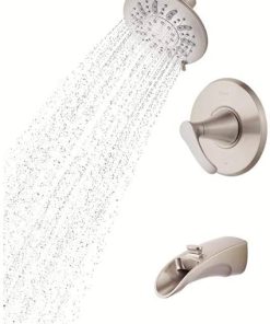 Pfister 8P8-WS2-BRSK Brea Single-Handle 3-Spray Tub and Shower Faucet in Brushed Nickel 2