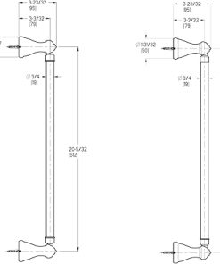 Pfister BTB-MB2K Marielle Towel Bar, 24-Inch, Brushed Nickel 2