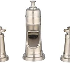Pfister LF049YW2K Ashfield 2-Handle 8″ Widespread Bathroom Faucet in Brushed Nickel, Water-Efficient Model 2
